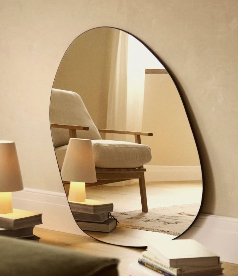 Pond Wall Mirror, Asymmetrical Mirror Large , Wavy Irregular Mirror, A –  MirrorDesignShopCo