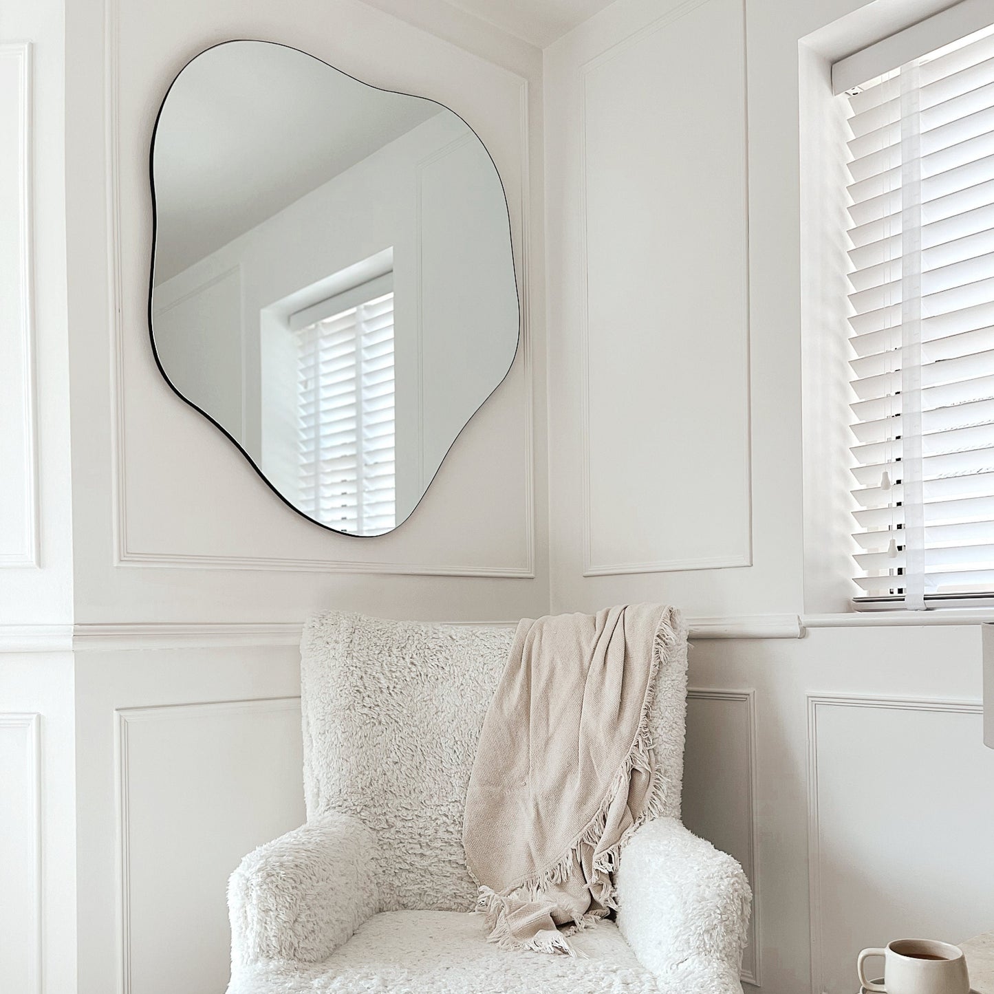 Asymmetrical Aesthetic Mirror, Irregular Frameless Mirror, Contemporar –  MirrorDesignShopCo
